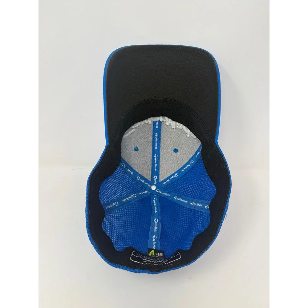 TaylorMade Golf Hat Cap Blue‎ Mesh SLDR Tour Preferred Flex Fit Men Size L/XL